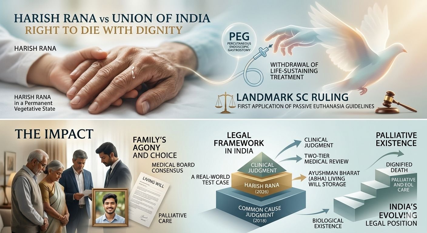 Passive Euthanasia After Harish Rana: Clarifying Article 21 and the Scope of Medical Treatment